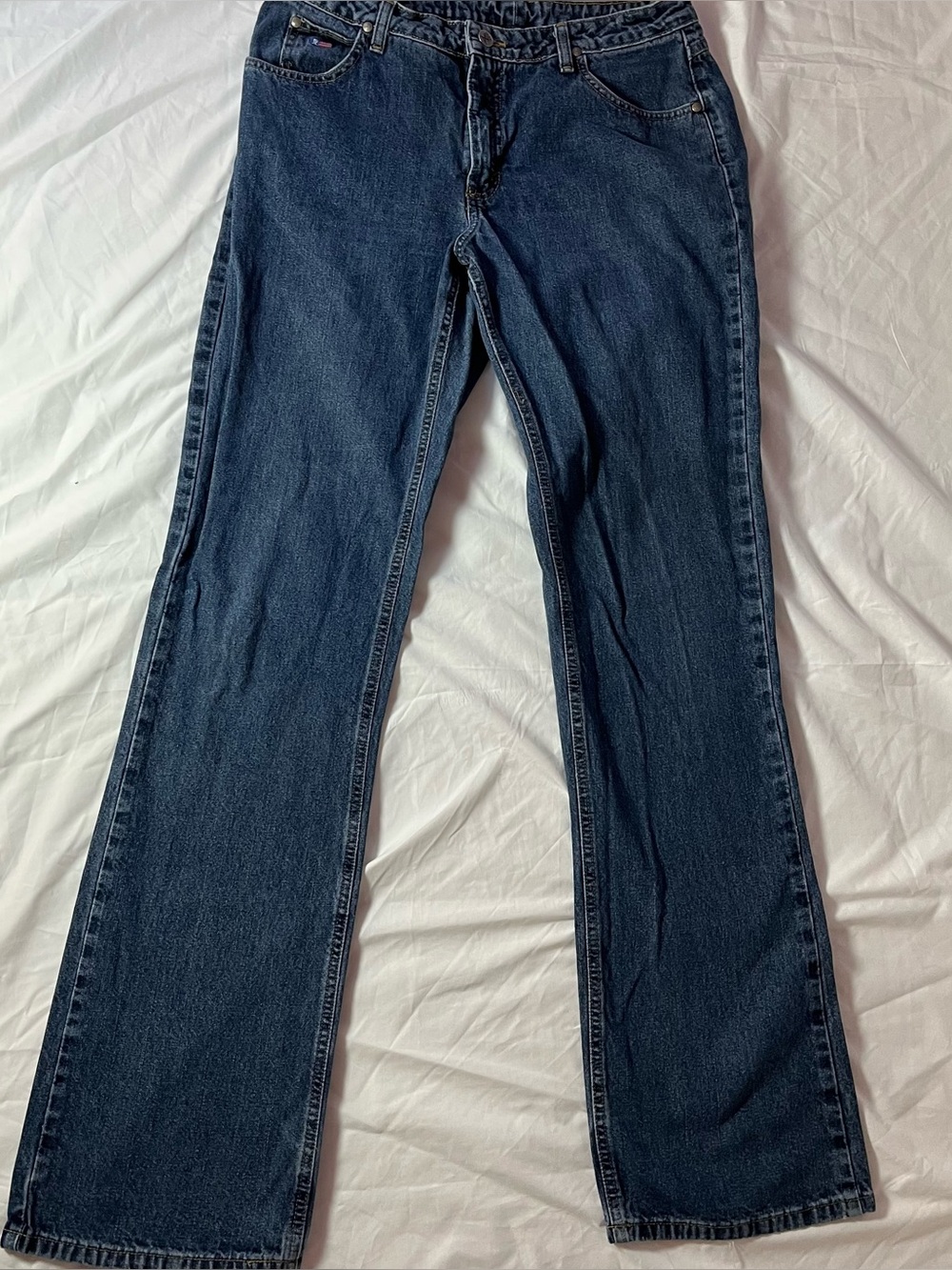 Vintage Wrangler Twenty X Womens Flare Jeans Size 11 Medium Wash Blue